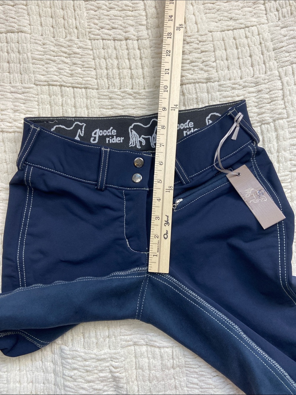 NWT Goode Rider Breeches Pro Rider Equestrian Pant 26 Regular Navy Jodphur - Picture 13 of 15